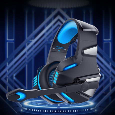 Head mounted gaming headphones RGB headphones wired headphones mobile phones computers subwoofers - V.I.P Digital Presence