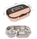 Microwaveable portable 304 stainless steel heat preservation rectangular lunch box fresh lunch box - V.I.P Digital Presence