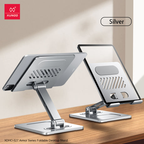 Suitable for tablet stand, iPad desktop stand, mobile phone universal metal heat dissipation, foldable lazy person stand - V.I.P Digital Presence