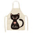 Cat Kitchen Aprons For Women Cotton Linen Bibs Household Cleaning Pinafore Home Cooking Apron kids kitchen barber - V.I.P Digital Presence