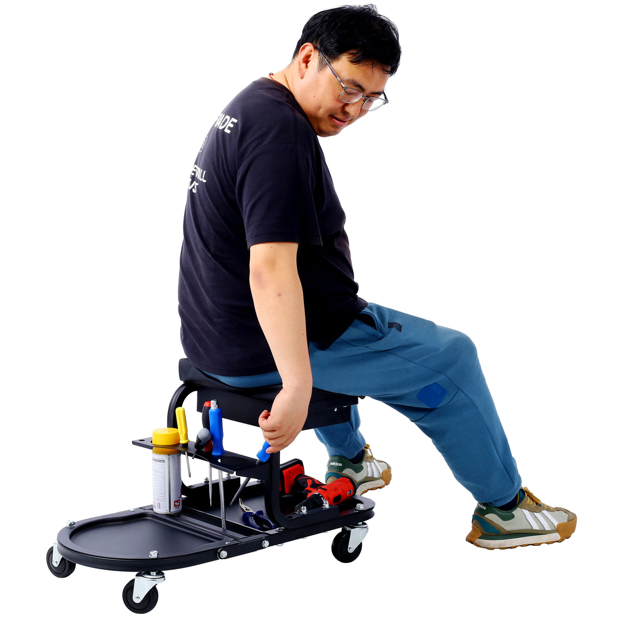 Ultimate Rolling Details and Multifunctional Car, 15'1/2 "x 8'3/4" x 18'1/2 "- Black - V.I.P Digital Presence