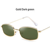 Candy Colors Metal Frame Rectangle Sunglasses Small Retro Shades UV400 Sun Glasses for Men Women Driving Eyewear Summer Goggles - V.I.P Digital Presence