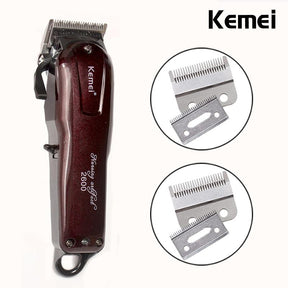 Kemei Electric Washable Hair Clipper Rechargeable Professional Hair Trimmer Shaver Razor Cordless Adjustable Clipper - V.I.P Digital Presence