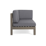 BRAVA X-BACK RIGHT CORNER BENCH, DARK GREY - V.I.P Digital Presence