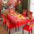 Christmas Waterproof Printed Tablecloth Restaurant Home Printed Chair Cover Christmas Tablecloth Chair Cover Decorative Set - V.I.P Digital Presence