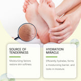 Cera para el cuidado de los pies: exfolia, previene la sequedad, hidrata y deja la piel de los pies suave y tierna.