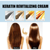 Keratin Revitalizing Cream, Long Lasting Fragrance Soft Light Smoothing Frizz Repair Split End Conditioner - V.I.P Digital Presence