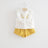 INS Children's Clothing Girls Embroidered Flowers Ruffled Lace Sleeveless Shirt Two-Color Shorts Set - V.I.P Digital Presence