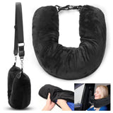 Fillable Neck Pillow Space-saving Portable Travel Pillow Refillable Fillable Clothes Neck Support Cushion For Car Train Airplane - V.I.P Digital Presence