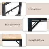 60 inch adjustable garage workbench, rubber wood heavy-duty workstation with power socket and wheels, 2000 pound load capacity - V.I.P Digital Presence