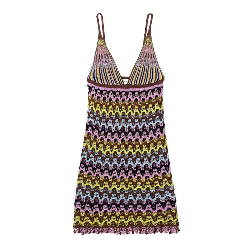 Sexy Backless Knitted DressStyle Fashion Women's Dress - V.I.P Digital Presence