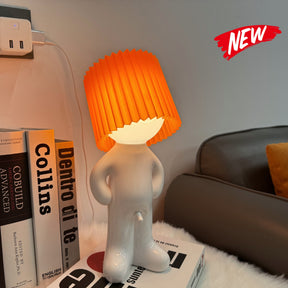 USB plug-in creative MR P shy desk lamp a little shy boy naughty night light without plug - V.I.P Digital Presence