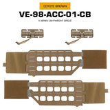 KZ Hunting Vest - Plate Carrier in Low Profile MOLLE, Quick Release, K Zero Style with Belt for Airsoft. - V.I.P Digital Presence