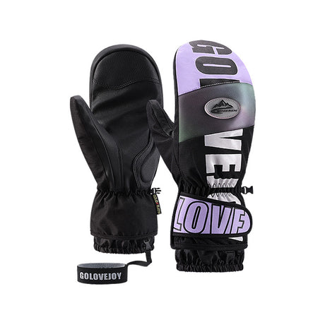 Winter warm ski gloves waterproof outdoor plush thickened windproof touch screen veneer gloves - V.I.P Digital Presence