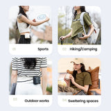 4500mah Portable Usb Mini Hanging Waist Fan Small Electric Personal Belt Clip Fan For Sport Personal Handheld Cooling Fan - V.I.P Digital Presence