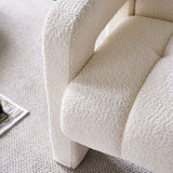 31.10" Wide Boucle Upholstered Accent Chair - V.I.P Digital Presence
