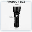 New P50 Strong Light Fixed Focus Flashlight Power Display USB Charging Outdoor Lighting Strong Light Flashlight - V.I.P Digital Presence