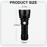 New P50 Strong Light Fixed Focus Flashlight Power Display USB Charging Outdoor Lighting Strong Light Flashlight - V.I.P Digital Presence