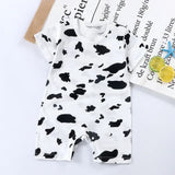 Cotton Newborn Baby Cartoon Short Sleeve Knitted Romper Boy Girl Summer Clothes Bebe Thin Pajamas One Pieces Bodysuit 0-24M - V.I.P Digital Presence