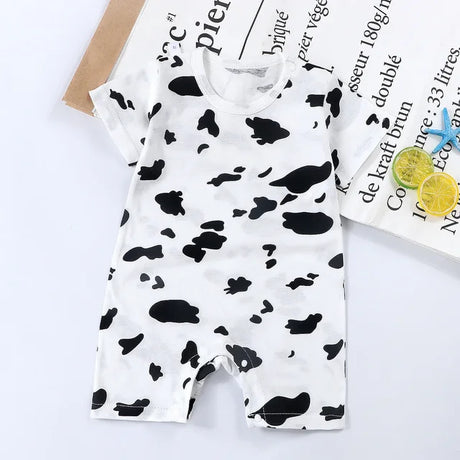 Cotton Newborn Baby Cartoon Short Sleeve Knitted Romper Boy Girl Summer Clothes Bebe Thin Pajamas One Pieces Bodysuit 0-24M - V.I.P Digital Presence
