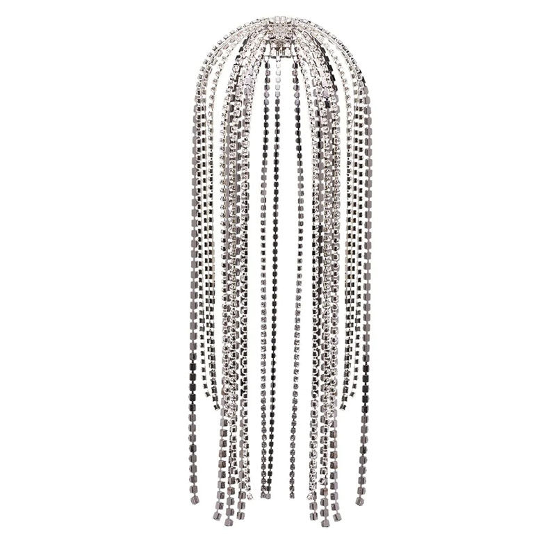 Accessories: rhinestone long tassel headpiece, exaggerated personality headband, Instagram style hair accessory, hair hook - V.I.P Digital Presence