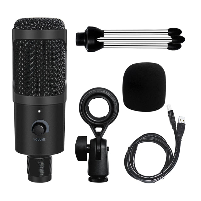 Professional USB Condenser Microphones For PC Computer Laptop Singing Gaming Streaming Recording Studio YouTube Video Microfon - V.I.P Digital Presence