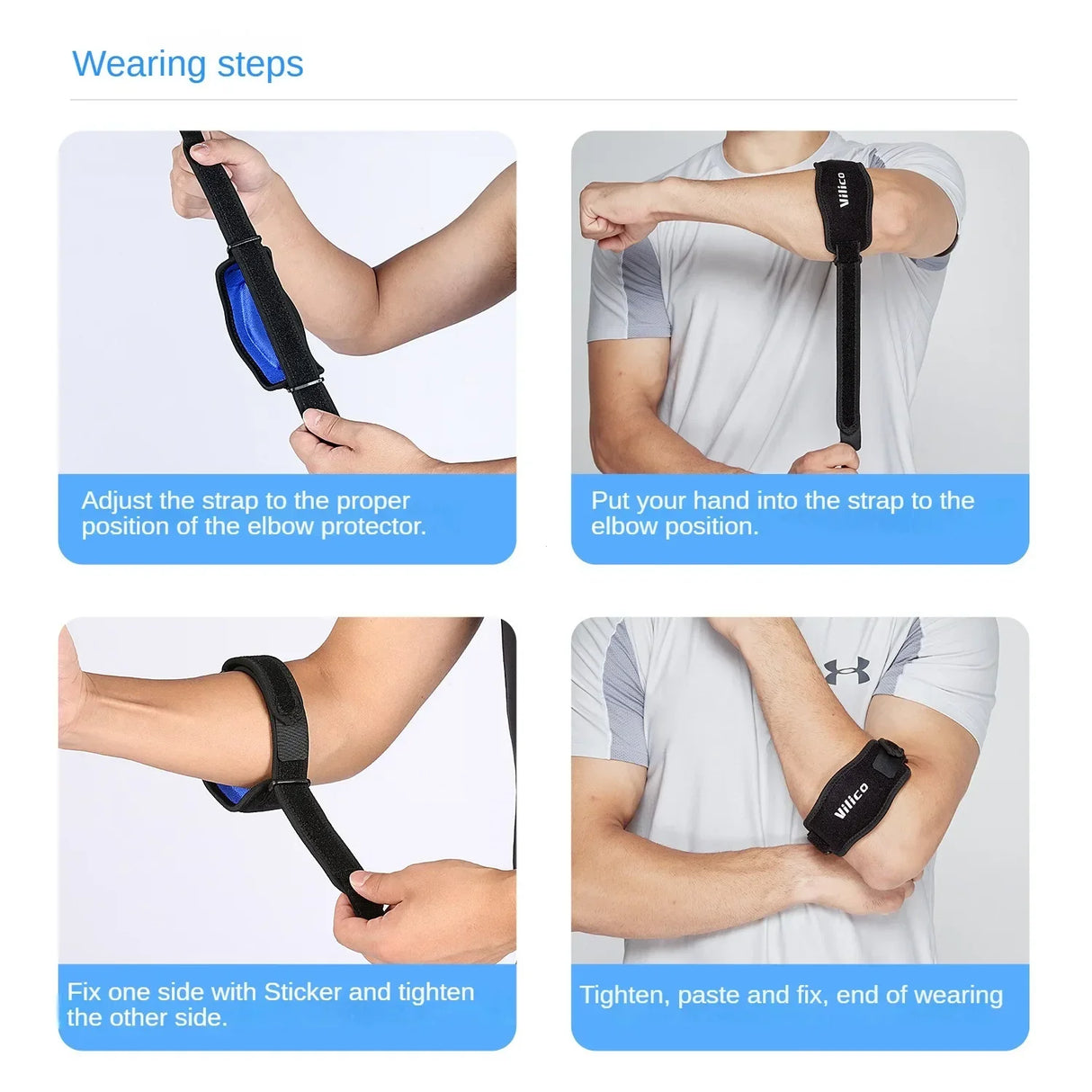 Men's and women's cycling outdoor sports elbow straps breathable and pressurized fixed protective equipment - V.I.P Digital Presence