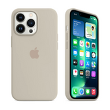 Funda de silicona líquida para móvil, todo incluido, para Apple Pro Max 13, funda protectora para iPhone 12, anticaídas y Pro Max 11 (piedra) 