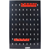 4-foot metal garage nail board tool rack with 3 nail board wall mounted tools for storing nail boards, black - V.I.P Digital Presence