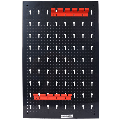 4-foot metal garage nail board tool rack with 3 nail board wall mounted tools for storing nail boards, black - V.I.P Digital Presence