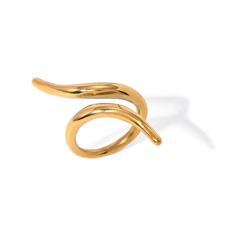 Jewelryposter Stainless Steel Geometric Open Ring Fashion Gold Metal Finger Women's Simple Personalized Jewelry Party Gift - V.I.P Digital Presence