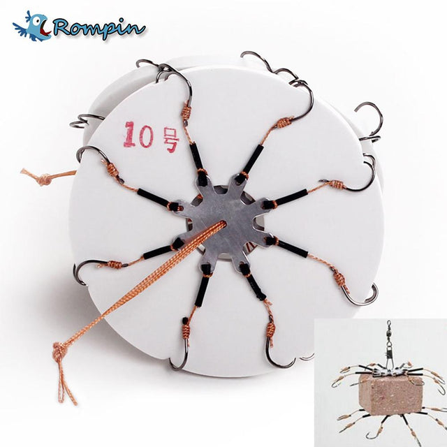 Rompin 2Pcs/Lot Explosion  Fishing Hook Barbed 6# 8# 10# 12# - V.I.P Digital Presence