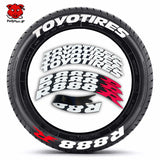 [One-piece set] Tire letter sticker one-piece set One-piece set Suitable for 4 tires No accessories included - V.I.P Digital Presence