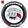 [One-piece set] Tire letter sticker one-piece set One-piece set Suitable for 4 tires No accessories included - V.I.P Digital Presence