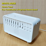 White noise sleep aid device Bluetooth speaker simulation flame aromatherapy humidifier small night light sleep aid white noise machine - V.I.P Digital Presence