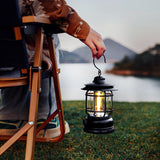 Lámpara de camping portátil recargable retro Horselight para exteriores, multifuncional, para tienda de campaña, con atenuación continua