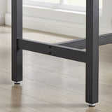 Bar Table Set with 4 Bar stools PU Soft seat with backrest Grey 47.24'' L x 23.62'' W x 35.43'' H - V.I.P Digital Presence