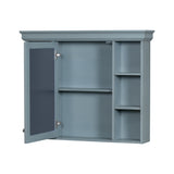 36 inch modern mirror cabinet with adjustable shelves, 2 soft closing doors, and 6 drawer storage cabinet door organizers - V.I.P Digital Presence