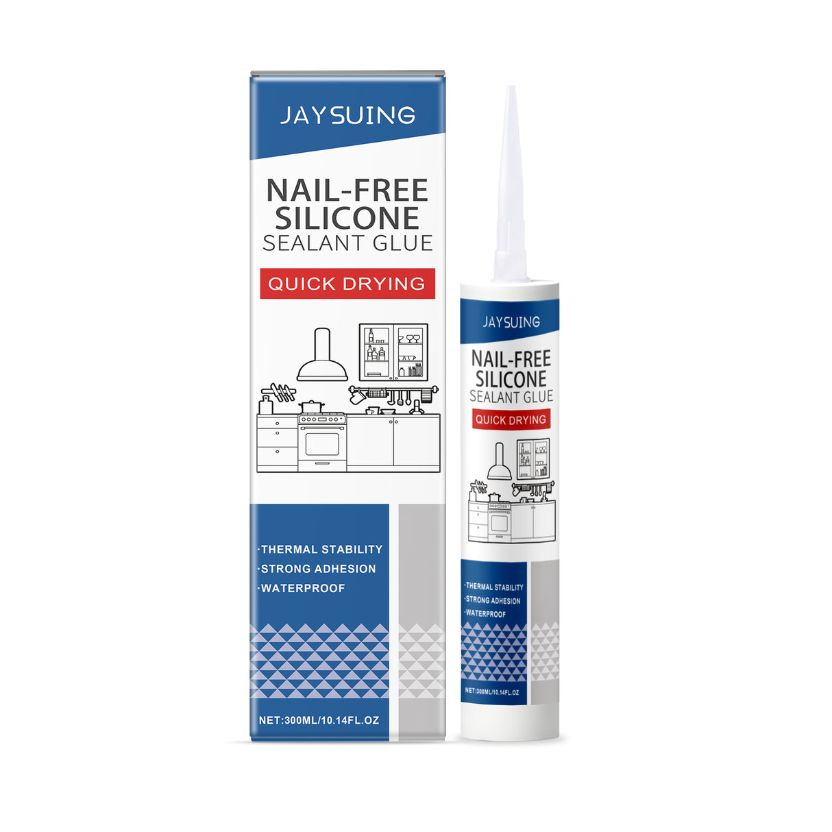 Nail-Free Silicone Sealant Household Wood Cermet Plastic Household Seal Nail-Free Adhesive - V.I.P Digital Presence