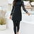 Printed Turtleneck Long Sleeve Top and Pants Swim Set - V.I.P Digital Presence