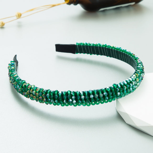 Fish Line Braided String Crystal Hair Band Korean Temperament Senior Sense Wash Face Headband - V.I.P Digital Presence