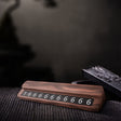 Car Parking Card High Temperature Resistant Mobile Phone Number Plate Walnut Simple Parking Card - V.I.P Digital Presence
