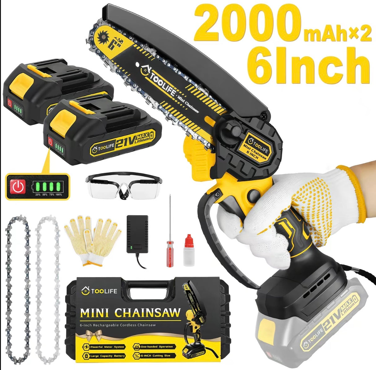 MiniCut Cordless Handheld Chainsaw