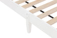Twin Bed with Button-Decoration Headboard, with Bed Slats,White - V.I.P Digital Presence
