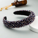 New Baroque Headband Feminine Color Hand-Stitched Glass Bead Headband Thin Sponge Headband - V.I.P Digital Presence