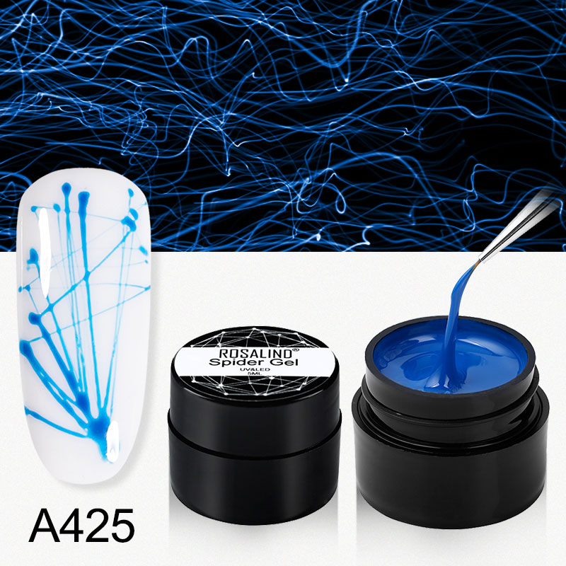 ROSALIND Gel Spider Line For Nails Art Gel Polish UV Colors Painting Gel Nail Polish Spider Gel Lacquer Web Stickers Gel Polish - V.I.P Digital Presence