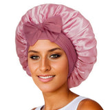 Elastic ribbon bow color Ding round hat solid color night cap wide-brimmed beauty hairdressing head scarf hat - V.I.P Digital Presence