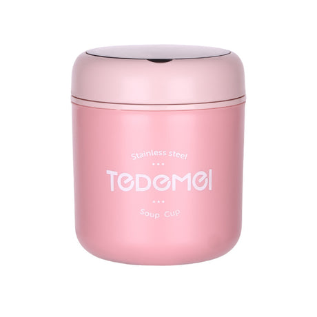 Japanese style simple sealed 304 stainless steel insulated breakfast cup with lid and spoon - V.I.P Digital Presence