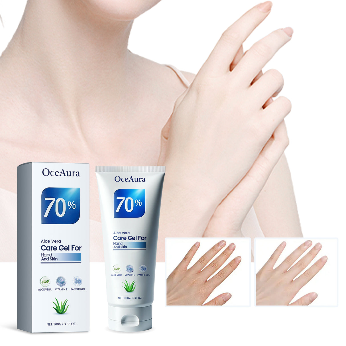 Aloe Vera Care Gel, Hydrating And Refreshing Moisturizing Cream Prevents Dryness And Cracks To Repair Hand Skin - V.I.P Digital Presence