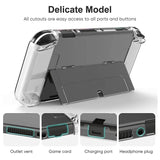 Suitable for Nintendo Switch OLED protective case with bracket NS OLED transparent PC hard case personalized crystal case - V.I.P Digital Presence